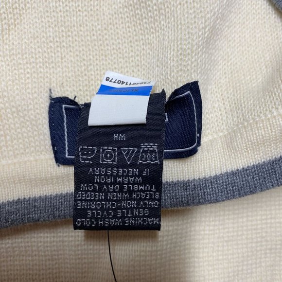 Dockers Sweater Men's XL Beige Knit 100% Cotton Crew Neck Long Sleeve Pullover - Picture 4 of 12